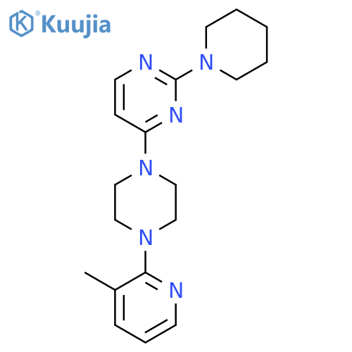 4-[4-(3-Methylpyridin-2-yl)piperazin-1-yl]-2-(piperidin-1-yl)pyrimidine structure