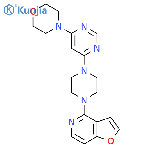 4-[6-(4-{Furo[3,2-c]pyridin-4-yl}piperazin-1-yl)pyrimidin-4-yl]morpholine structure
