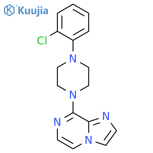 1-(2-chlorophenyl)-4-{imidazo[1,2-a]pyrazin-8-yl}piperazine structure