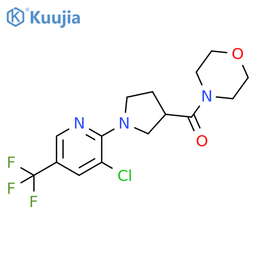 4-{1-[3-chloro-5-(trifluoromethyl)pyridin-2-yl]pyrrolidine-3-carbonyl}morpholine structure