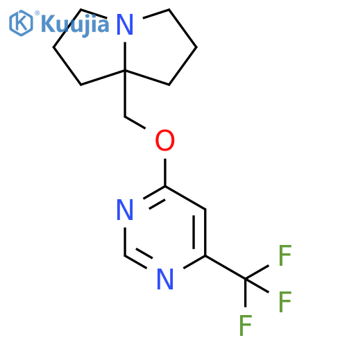 7a-({[6-(trifluoromethyl)pyrimidin-4-yl]oxy}methyl)-hexahydro-1H-pyrrolizine structure