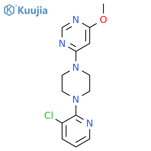 4-[4-(3-Chloropyridin-2-yl)piperazin-1-yl]-6-methoxypyrimidine structure