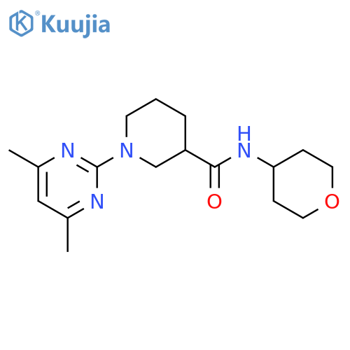 1-(4,6-dimethylpyrimidin-2-yl)-N-(oxan-4-yl)piperidine-3-carboxamide structure
