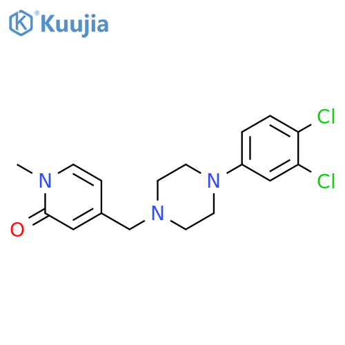 4-{[4-(3,4-dichlorophenyl)piperazin-1-yl]methyl}-1-methyl-1,2-dihydropyridin-2-one structure