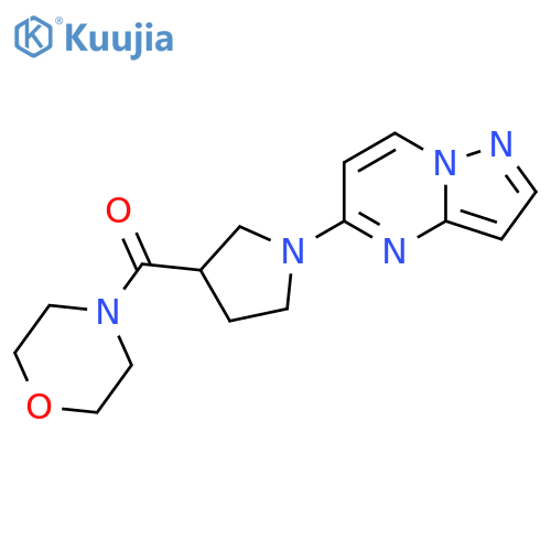 4-(1-{pyrazolo[1,5-a]pyrimidin-5-yl}pyrrolidine-3-carbonyl)morpholine structure