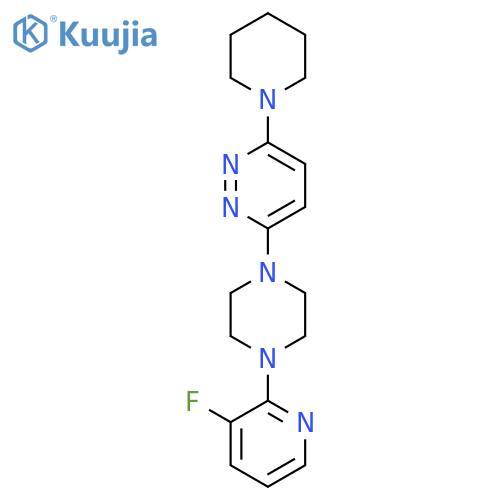 3-[4-(3-Fluoropyridin-2-yl)piperazin-1-yl]-6-(piperidin-1-yl)pyridazine structure