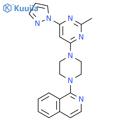 1-{4-2-methyl-6-(1H-pyrazol-1-yl)pyrimidin-4-ylpiperazin-1-yl}isoquinoline structure
