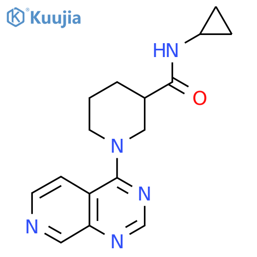 N-cyclopropyl-1-{pyrido[3,4-d]pyrimidin-4-yl}piperidine-3-carboxamide structure