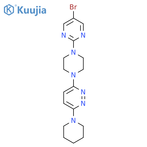 3-[4-(5-Bromopyrimidin-2-yl)piperazin-1-yl]-6-(piperidin-1-yl)pyridazine structure