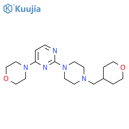 4-(2-{4-[(Oxan-4-yl)methyl]piperazin-1-yl}pyrimidin-4-yl)morpholine structure