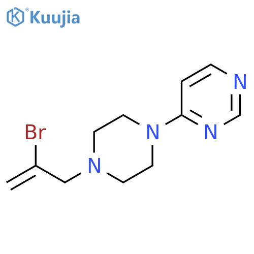 4-[4-(2-bromoprop-2-en-1-yl)piperazin-1-yl]pyrimidine structure