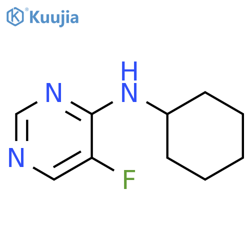 N-cyclohexyl-5-fluoropyrimidin-4-amine structure