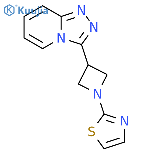 2-(3-{[1,2,4]triazolo[4,3-a]pyridin-3-yl}azetidin-1-yl)-1,3-thiazole structure