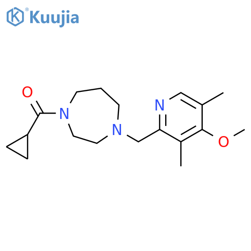 1-cyclopropanecarbonyl-4-[(4-methoxy-3,5-dimethylpyridin-2-yl)methyl]-1,4-diazepane structure