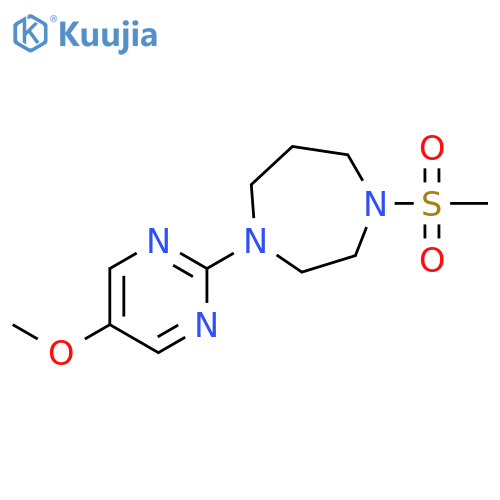 1-methanesulfonyl-4-(5-methoxypyrimidin-2-yl)-1,4-diazepane structure