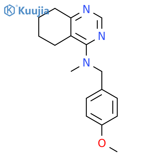 N-[(4-methoxyphenyl)methyl]-N-methyl-5,6,7,8-tetrahydroquinazolin-4-amine structure