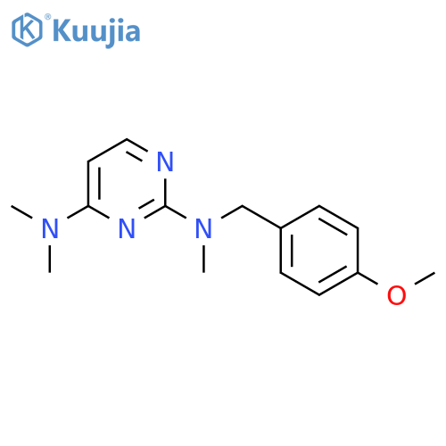 N2-[(4-methoxyphenyl)methyl]-N2,N4,N4-trimethylpyrimidine-2,4-diamine structure