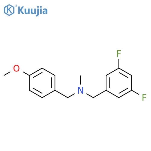 (3,5-difluorophenyl)methyl(4-methoxyphenyl)methylmethylamine structure