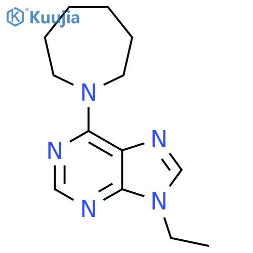 6-(azepan-1-yl)-9-ethyl-9H-purine structure
