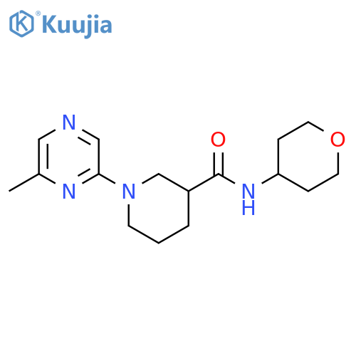1-(6-methylpyrazin-2-yl)-N-(oxan-4-yl)piperidine-3-carboxamide structure