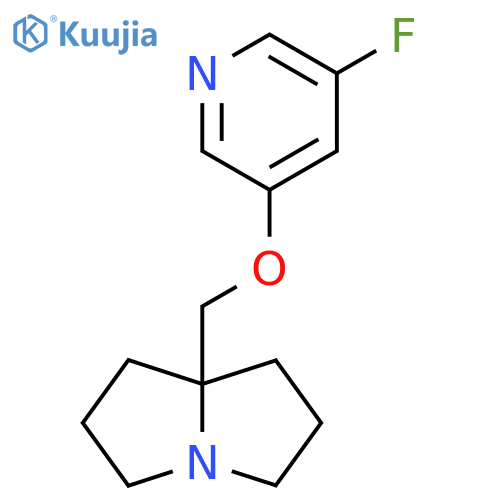 7a-{[(5-fluoropyridin-3-yl)oxy]methyl}-hexahydro-1H-pyrrolizine structure