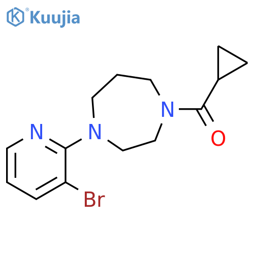 1-(3-bromopyridin-2-yl)-4-cyclopropanecarbonyl-1,4-diazepane structure
