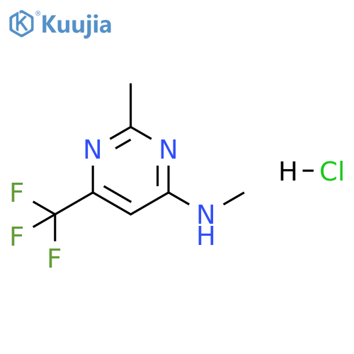 N,2-dimethyl-6-(trifluoromethyl)pyrimidin-4-amine hydrochloride structure