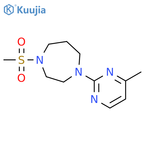 1-methanesulfonyl-4-(4-methylpyrimidin-2-yl)-1,4-diazepane structure