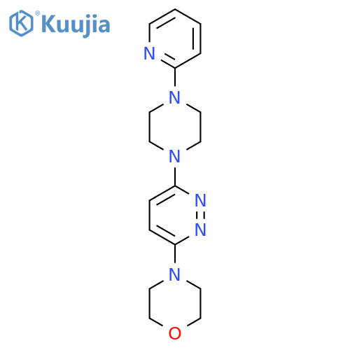 4-{6-[4-(Pyridin-2-yl)piperazin-1-yl]pyridazin-3-yl}morpholine structure