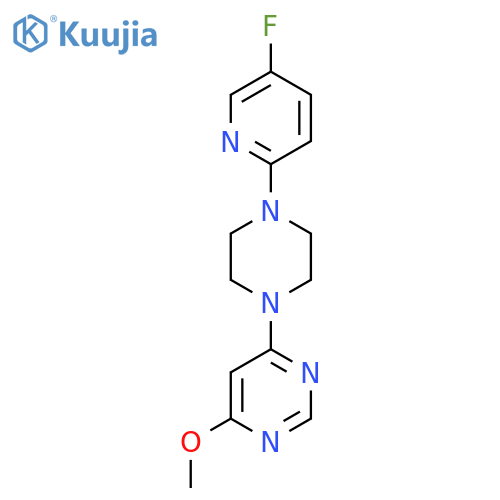4-[4-(5-Fluoropyridin-2-yl)piperazin-1-yl]-6-methoxypyrimidine structure