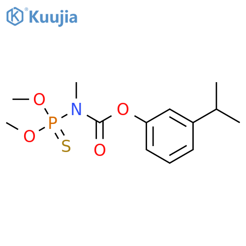 Carbamic acid,(dimethoxyphosphinothioyl)methyl-, m-cumenyl ester (8CI) structure