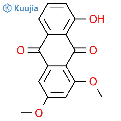 9,10-Anthracenedione, 8-hydroxy-1,3-dimethoxy- structure