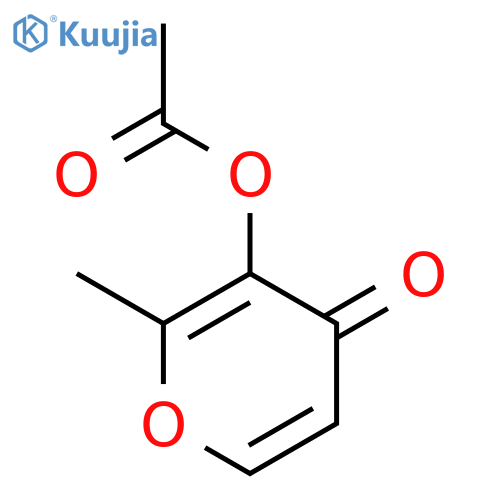 Maltol acetate structure