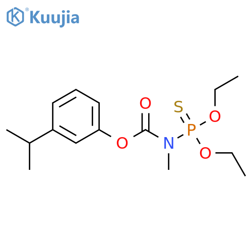Carbamic acid,(diethoxyphosphinothioyl)methyl-, m-cumenyl ester (8CI) structure