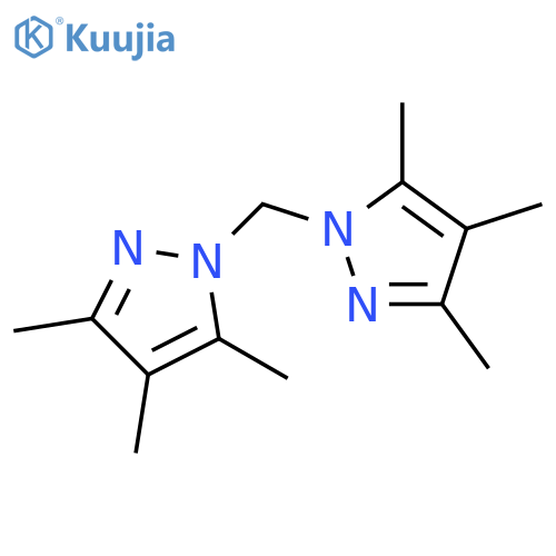 1H-Pyrazole, 1,1'-methylenebis[3,4,5-trimethyl- structure