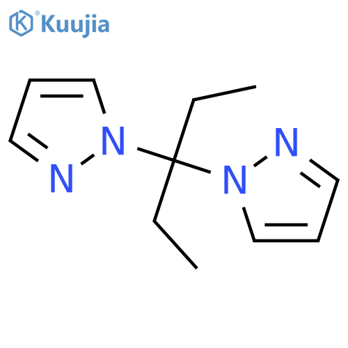 1H-Pyrazole,1,1'-(1-ethylpropylidene)bis- structure