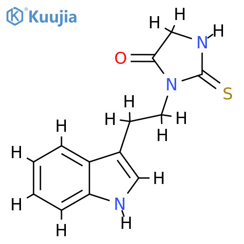 3-[2-(1H-indol-3-yl)ethyl]-2-sulfanylideneimidazolidin-4-one structure