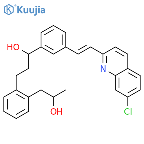 2-3-(S)-3-(2-(7-Chloro-2-quinolinyl)ethenyl)phenyl-3-hydroxypropylphenyl-2-propanol structure