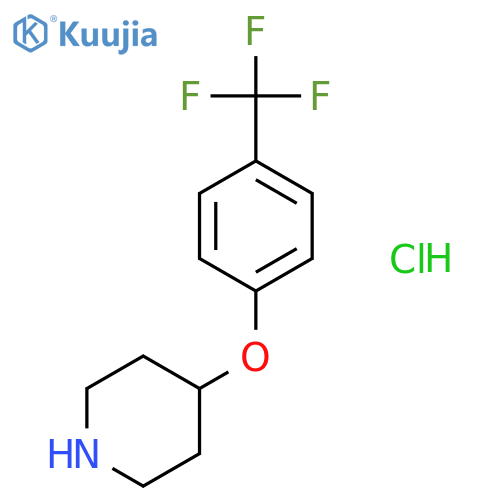 4-(4-(Trifluoromethyl)phenoxy)piperidine Hydrochloride structure