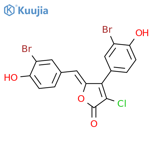Rubrolide E; 3',3''-Dibromo, 2-chloro structure