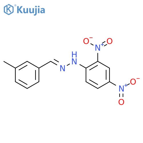 Benzaldehyde, 3-methyl-, (2,4-dinitrophenyl)hydrazone structure