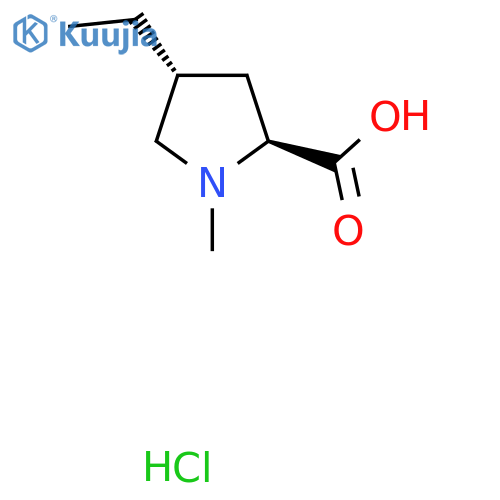 (2S,4R)-4-ethyl-1-methyl-pyrrolidine-2-carboxylic acid;hydrochloride structure