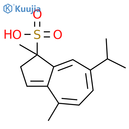 Azulenesulfonic acid,1,4-dimethyl-7-(1-methylethyl)- structure