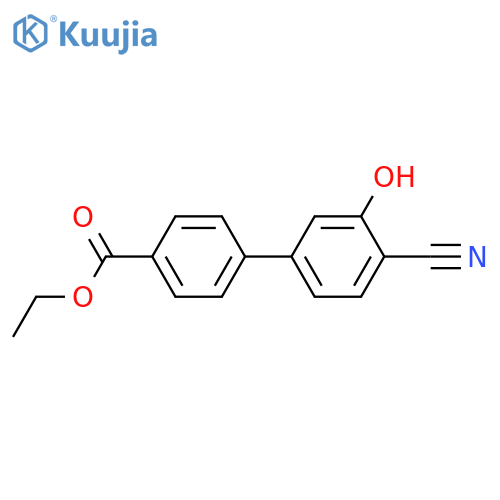 2-Cyano-5-(4-ethoxycarbonylphenyl)phenol structure