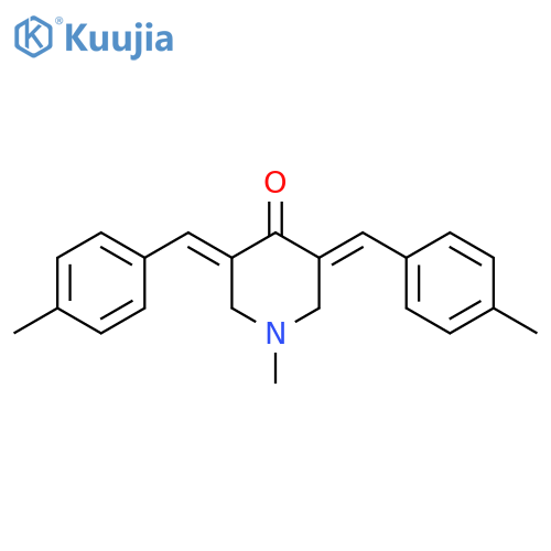 4-Piperidinone, 1-methyl-3,5-bis[(4-methylphenyl)methylene]-, (3E,5E)- structure