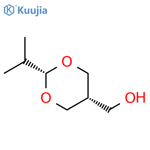 1,3-Dioxane-5-methanol, 2-(1-methylethyl)-, cis- structure
