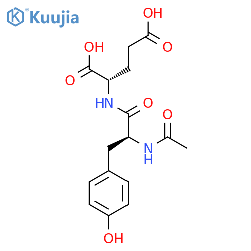 L-Glutamic acid, N-(N-acetyl-L-tyrosyl)- structure