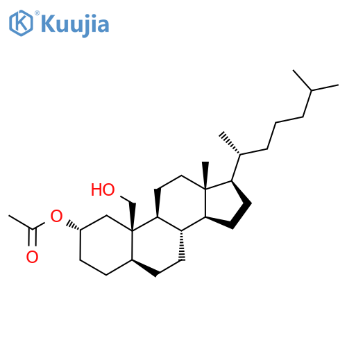 5alpha-Cholestane-2alpha,19-diol, 2-acetate structure