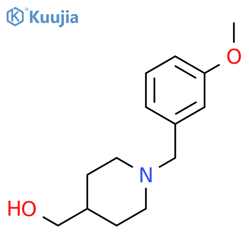 {1-(3-methoxyphenyl)methylpiperidin-4-yl}methanol structure