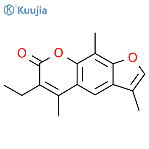 6-ethyl-3,5,9-trimethyl-7H-furo[3,2-g]chromen-7-one structure
